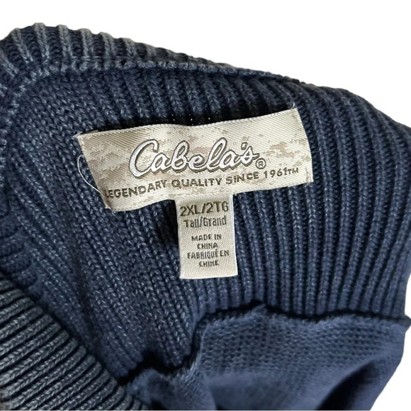 Cabela’s • Navy ¼ Zip Pullover - Picture 3 of 5